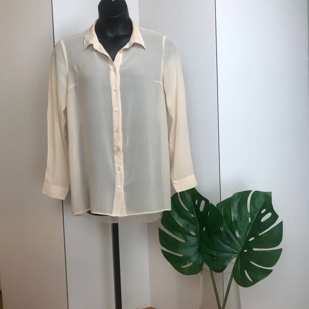 Sheer Cream Blouse